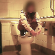 I girl takes a piss while sitting on a toilet, She Changes her position and squats above it to take a shit. Video is heavily flawed at key portions of the clip, unfortunately. Presented in 720P HD. Over a minute.